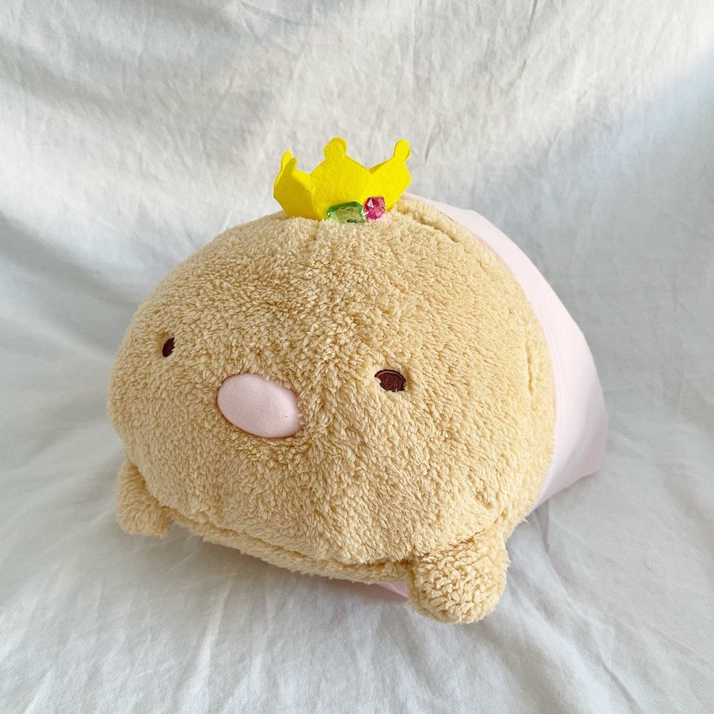 Sumikkogurashi - Mogura's Home Face Down Plushy Big Plush - Tonkatsu